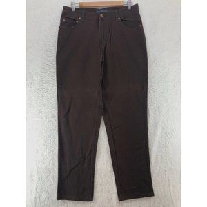 NWT WOMENS BILL BLASS HIGH RISE EASY FIT JEANS IN BROWN